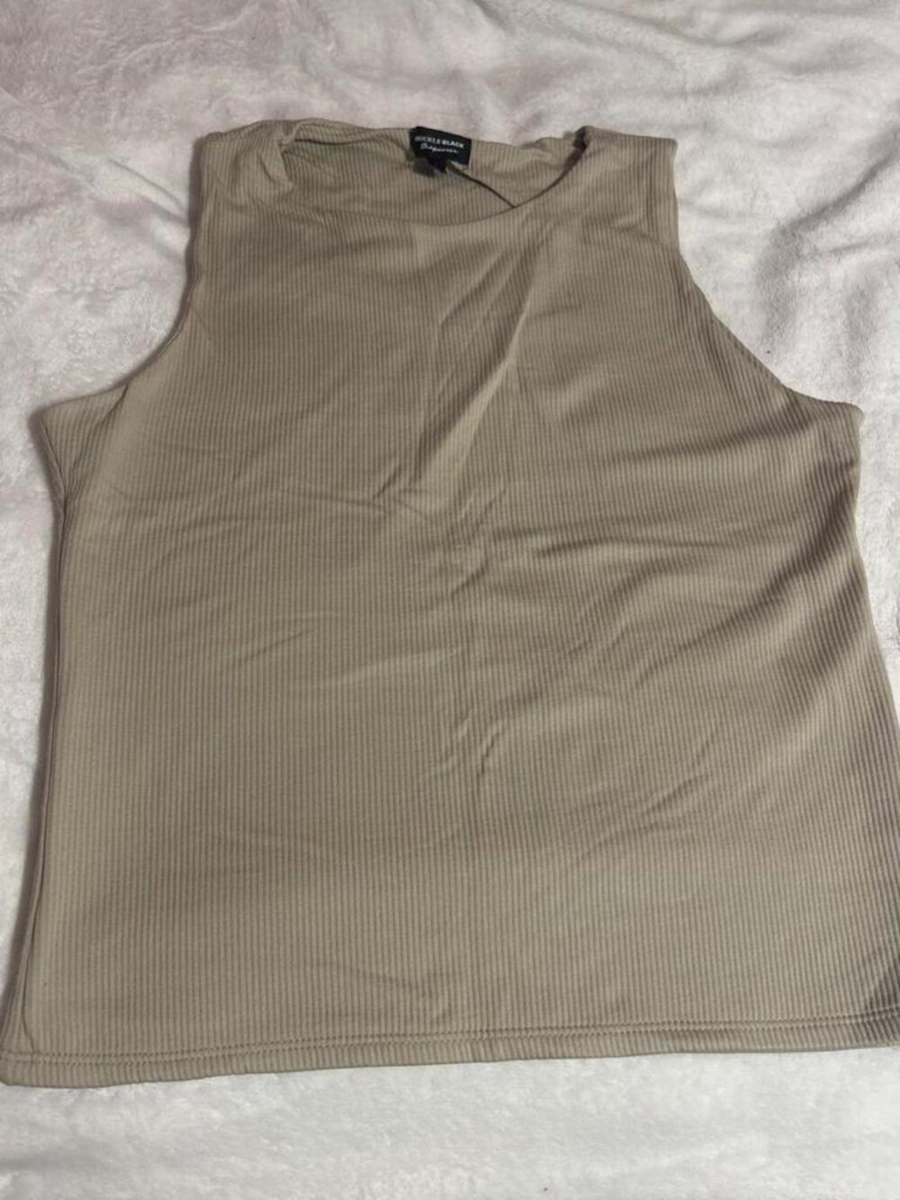 Buckle Black Women's Cream and Tan Vest